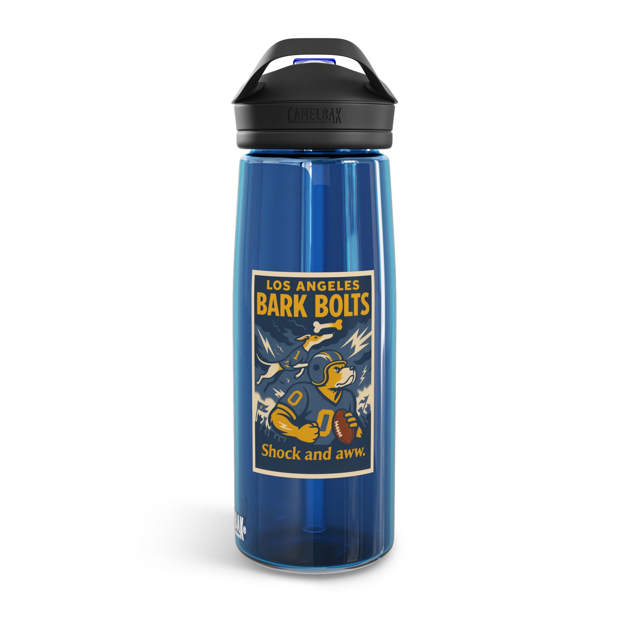 Los Angeles Bark Bolts 25oz CameBak Water Bottle – Funny Dog Football Team Gift